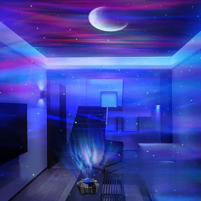 Projecteur galaxie - Veilleuse projection plafond pour maison