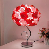 lampe de chevet en forme de bouquet de rose rouge lampe de chevet originale lampe de chevet design  idee cadeau parfaite pour un couple