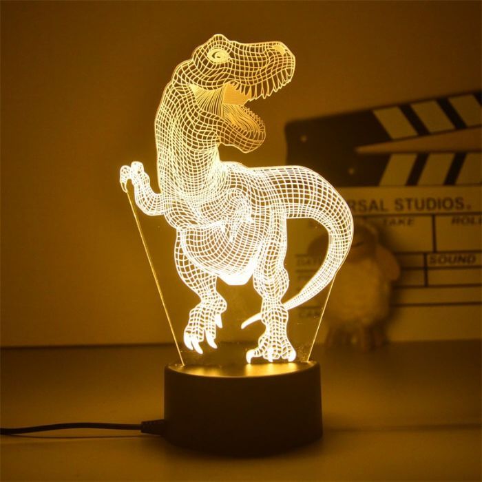 Kabeila Lampe frontale pour enfants, lampe frontale dinosaure pour garçons  et filles, tout-petits, T-Rex LED Phare d'extérieur en forme de dinosaure