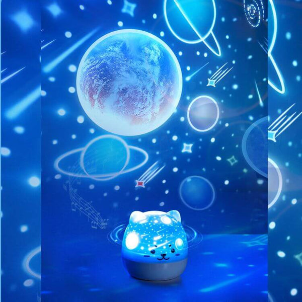 Lampe Chouette Akira aux yeux bleus - Blanc/Bleu Goodnight Light pour  chambre enfant - Les Enfants du Design