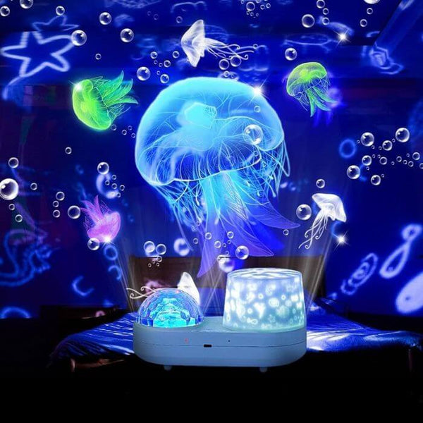 Veilleuse etoile projection «Maïa» de Olala® - Projecteur etoiles 4  couleurs différentes 5 mélodies douce [Veilleuse musicale bebe] blanc 