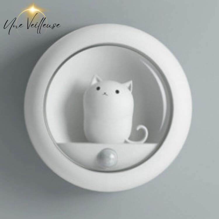 Veilleuse murale - Veilleuse chat pour déplacements nocturnes